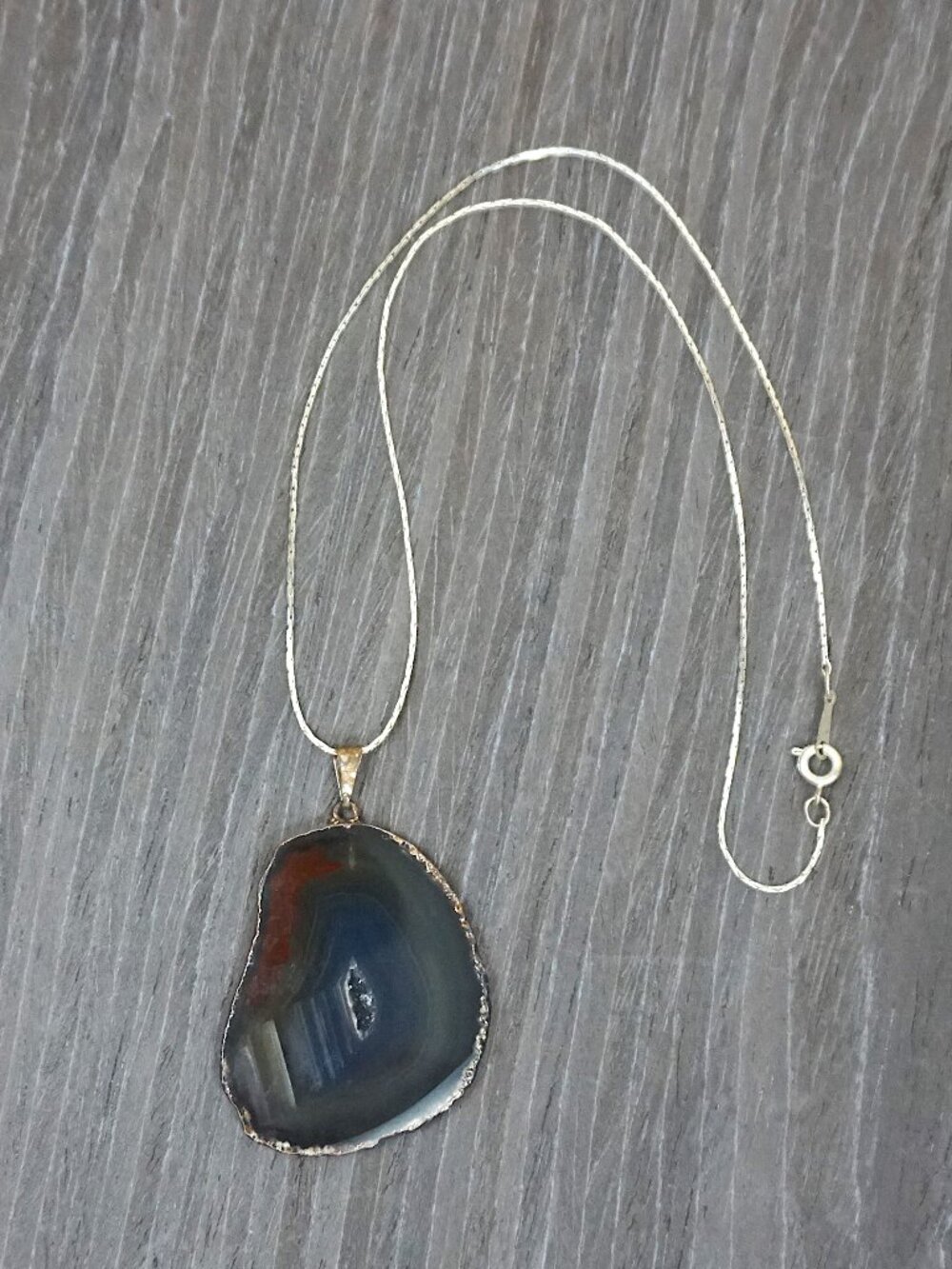 Agate Pendant Necklace from New Hampshire